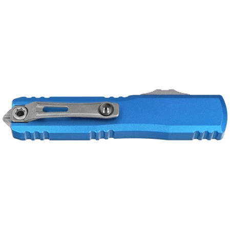 Nóż automatyczny OTF Microtech Ultratech Gen IV D/E Blue Aluminium, Apocalyptic M390MK by Tony Marfione (11224-10APBL)