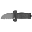 Demko Armiger 2 Shark Foot Knife Black TPR, Satin 4034SS by Andrew Demko (ARM2-4034SS-SF-SERR)
