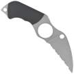 Spyderco Swick 6 Small Black G10 Knife, Satin LC200N by Sal Glesser (FB14S6)