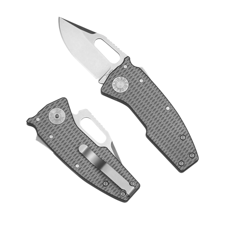 Demko Nano-Shark CP Milled Titanium, Stonewashed CPM 20CV by Andrew Demko (NANO-20CV-Milled TI-CP)