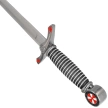 Sztylet templariuszy Decor Habitat Templar Dagger Black/Silver ABS, Satin (S0302)