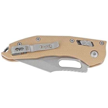 Nóż składany Microtech Stitch Ram-Lok S/E Tan Fluted G10, Apocalyptic M390MK by Borka Blades and Tony Marfione (169RL-10APFLGTTA)