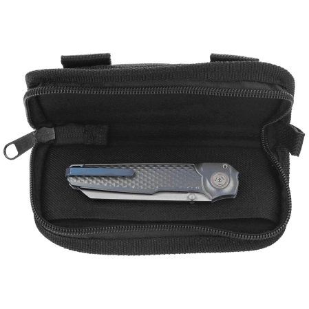 MKM Miura Knife Blue Titanium, Satin M390 by Simone Tonolli (MK MI-TBL)