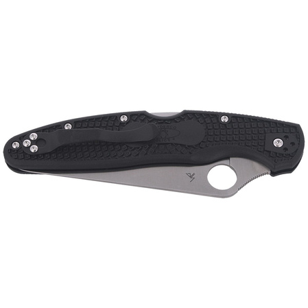 Spyderco Police 4 Lightweight FRN Black PlainEdge Knife (C07PBK4)