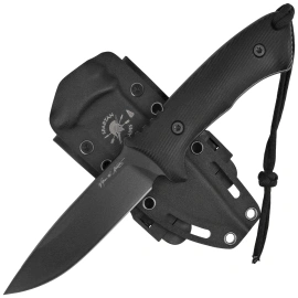 Spartan Blades Linden PVD Knife Black GFN, Black DLC Elmax by William W. Harsey (SBEU2BKKYBK)