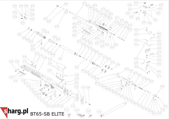 Tuleja wiatrówka PCP Hatsan BT65, BT65 Carnivore (2663-2664)