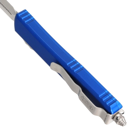 Microtech OTF Ultratech D/E Navy Blue Aluminium, Stonewashed M390 by Tony Marfione (122-10NA)