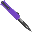 Microtech Hera II Mini Bayonet Purple Aluminum, Black M390MK by Tony Marfione (1701M-1PU)