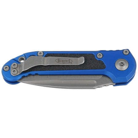Nóż automatyczny Microtech LUDT Gen III S/E Blue Aluminium, Apocalyptic M390MK by Tony Marfione (1135-10APBL)