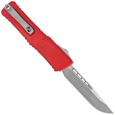 Microtech Combat Troodon Gen III S/E OTF Knife Red Aluminum, Apocalyptic M390MK by Tony Marfione (1143-10APRD)