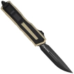 Microtech Scarab II Gen III D/E-S OTF Knife Sand Aluminum, Black M390MK by Tony Marfione (1180-1SN)