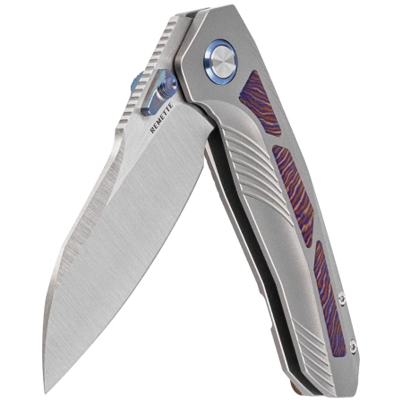 Nóż składany Remette Kestrel Gray Titanium/Timascus, Satin CPM S35VN (RTPO-D)