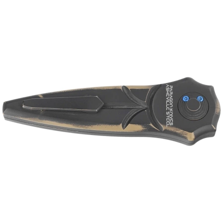 Nóż grawitacyjny Paragon Warlock-X Convergence Black Aluminium, Black Cerakote CPM S35VN (WLOCX-DUNE-THEME2)