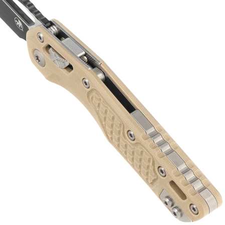 Microtech MSI S/E Tan Frag G10, Black M390MK by Tony Marfione (210-1FRGTTA)