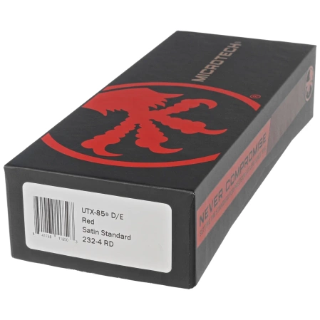 Microtech UTX-85 D/E OTF Knife Red Aluminum, Satin M390 (232-4RD)