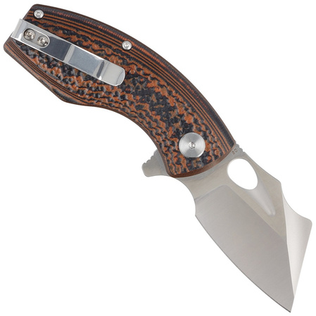 Nóż składany Bestech Lizard Black/Orange G10, Satin/Bead Blast D2 (BG39A)