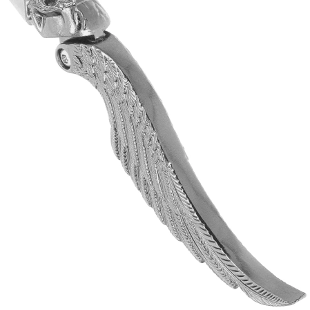 Martinez Albainox Skull Knife Black Zamak, Satin 3Cr13Mov (10971)