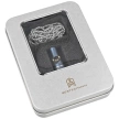 Gwizdek sygnalizacyjny Bestech Whistle Blue/Gold Titanium z łańcuszkiem (BM02A)