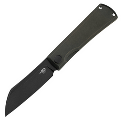 Bestech Bruv Knife Black Bronze Titanium, Black Stonewashed M390 by Galovic Design (BT2401B)