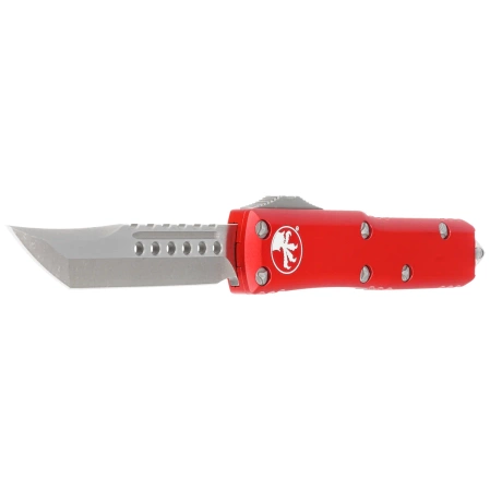 Microtech UTX-85 Hellhound T/E Signature Red Aluminium, Apocalyptic M390 OTF knife (719-10APRDS)