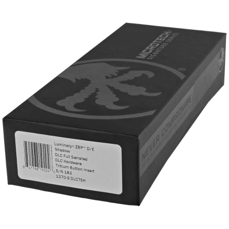 Microtech-Surefire Luminary ZBP D/E Signature OTF Knife Black DLC Aluminum, Black DLC F/S M390MK by Tony Marfione (1270-3DLCTSH)