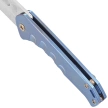 Nóż składany Medford Praetorian Slim D/P, Blue Titanium, Bronze HW/Clip, Tumbled S45VN by Greg Medford (MK2084TD-37A2-T1C1-Q4)