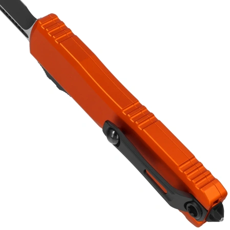 Microtech Ultratech Gen IV S/E OTF Knife Orange Aluminum, Black M390MK by Tony Marfione (11214-1OR)