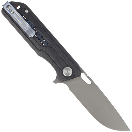Bestech Circuit Black G10, Gray Titanized K110 knife (BG35A-2)