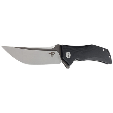 Bestech Knife Scimitar Black G10, Gray / Satin D2 (BG05A-2)