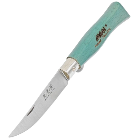 MAM Douro S z blokadą, Turquoise Beech Wood, Steel HD knife (2006-TU)