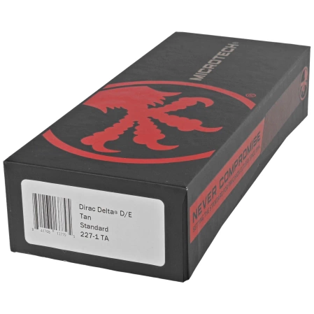 Microtech Dirac Delta D/E OTF Knife Tan Aluminum, Black M390 by Tony Marfione (227-1TA)