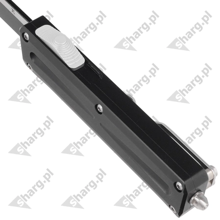 TacKnives TAKCOM Stinger DP Black Aluminum, DLC 154CM OTF automatic knife