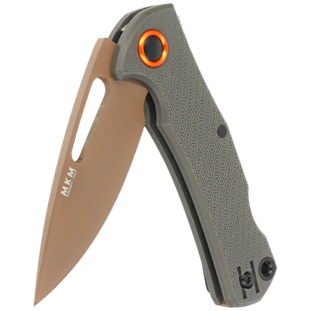 Nóż składany MKM Lov OD Green FRN, Tan Top Shield N690 by Jesper Voxnæs (MK LV-PGR)