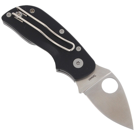 Spyderco Chicago G-10 Black PlainEdge Knife (C130GP)