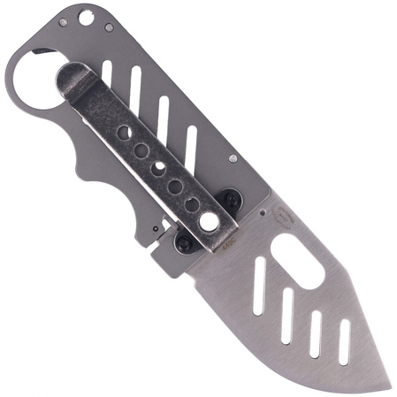 Böker Plus Credit Card Knife Titanium / G10, Satin 440C by John Kubasek (01BO010)