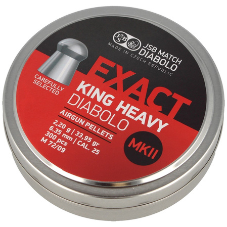 Śrut JSB Exact King Heavy MKII 6.35 mm, 300 szt. (546498-300)
