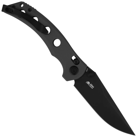 Kubey Hound KU172B Knife Black G10, Blackwashed 14C28N by Maksim Tkachuk