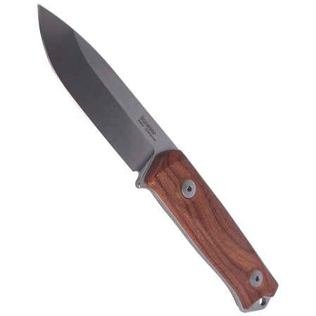 LionSteel Bushcraft Knife Santos Wood, Stone Washed Sleipner by Molletta (B41 ST)