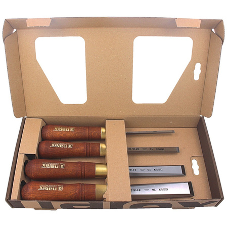 Narex Profi chisel set with side chamfer 6, 12, 20, 26 (863201)