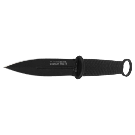 K25 Botero Dagger Black Rubber, Black Titanium 7Cr17Mov (31892)