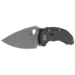 Bestech Exploit Grey Titanium/Carbon Fiber Knife, Stonewashed CPM S35VN by Todd Knife and Tool (BT2005F)