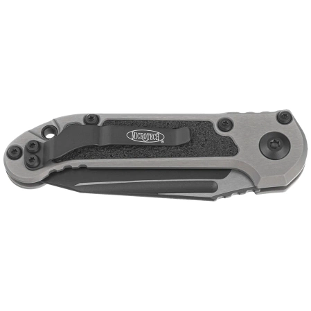 Microtech LUDT Gen III T/E Automatic Knife Natural Clear Aluminum, Black M390MK by Tony Marfione (1136-1NC)