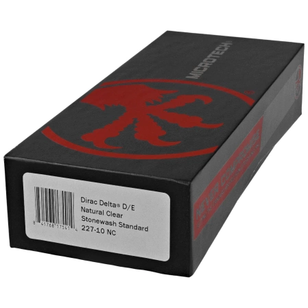 Nóż automatyczny OTF Microtech Dirac Delta D/E Natural Clear Aluminium, Stonewashed M390 by Tony Marfione (227-10NC)