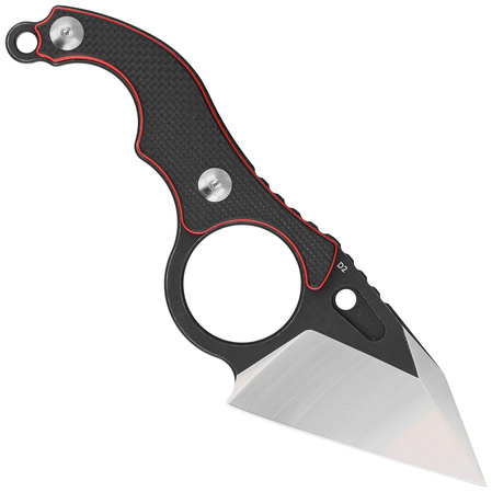 Kubey Hippocam KU166A Knife Black G10, Satin/Blackwashed D2