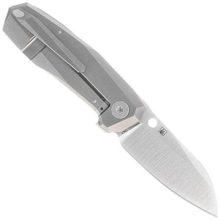 Spyderco Techno 3 Knife Gray Titanium, Satin CTS XHP by Marcin Slysz (C158TIP3)