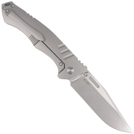 Bestech Keen II Black White G10/Titanium, Stonewashed/Satin CPM S35VN by Koens Craft Knife (BT2301C)