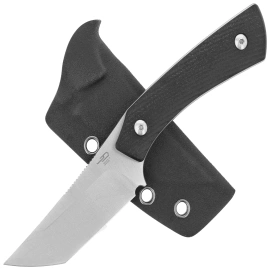 Bestech Step Knife Black G10, Satin D2 by Denis Simonutti (BFK06A)