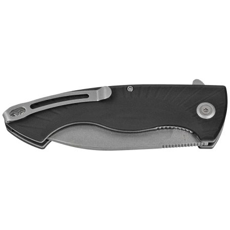 Nóż składany Kubey Timberwolf KU208D Black G10, Stonewashed 14C28N