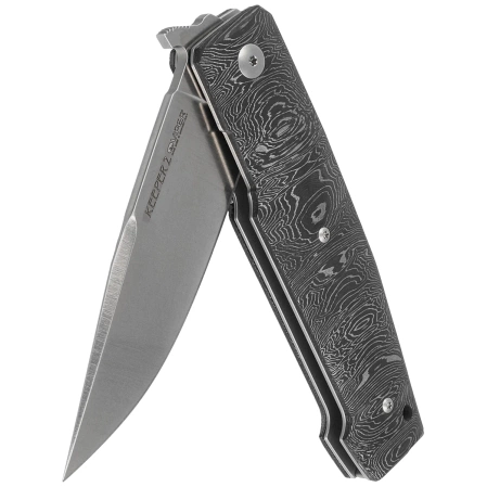 Nóż składany Viper Keeper 2 Damask Fat Carbon, Satin Elmax by Fabrizio Silvestrelli (V6000FCLD)