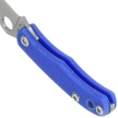 Spyderco Bug Knife Blue G10, Satin 12C27 (C133GBLP)